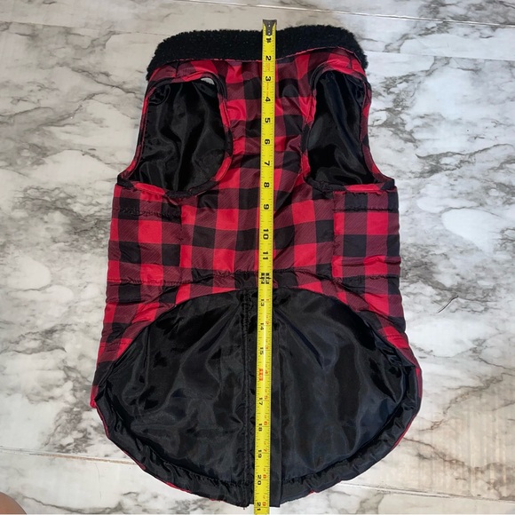 Plaid Puffer Jacket for dogs - Picture 7 of 7